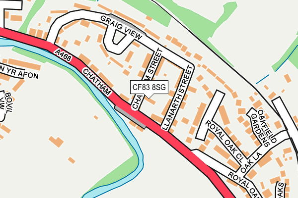 CF83 8SG map - OS OpenMap – Local (Ordnance Survey)