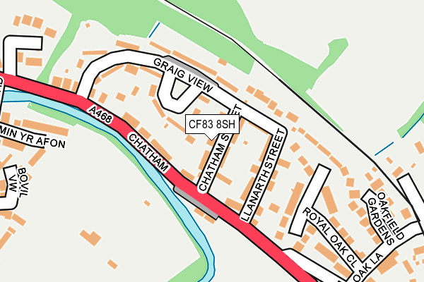 CF83 8SH map - OS OpenMap – Local (Ordnance Survey)