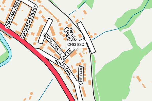 CF83 8SQ map - OS OpenMap – Local (Ordnance Survey)