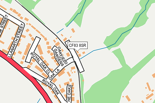 CF83 8SR map - OS OpenMap – Local (Ordnance Survey)