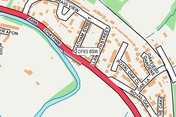 CF83 8SW map - OS OpenMap – Local (Ordnance Survey)