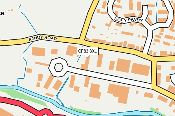 CF83 8XL map - OS OpenMap – Local (Ordnance Survey)