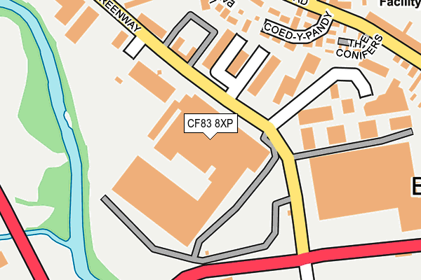 CF83 8XP map - OS OpenMap – Local (Ordnance Survey)