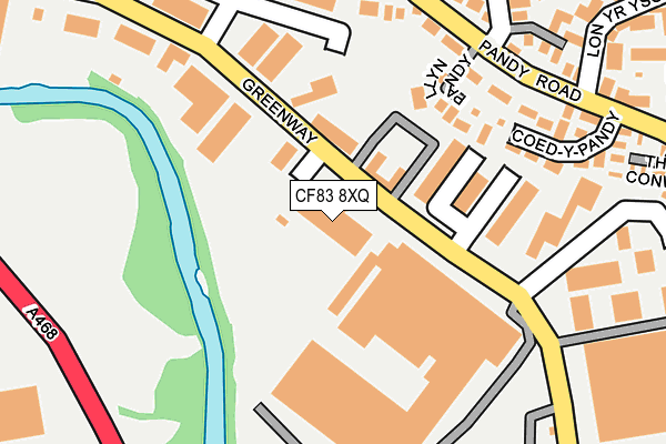 CF83 8XQ map - OS OpenMap – Local (Ordnance Survey)