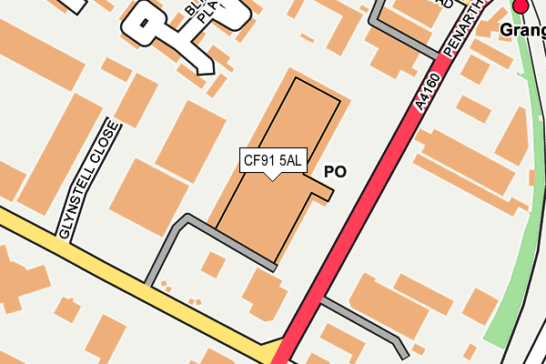 CF91 5AL map - OS OpenMap – Local (Ordnance Survey)