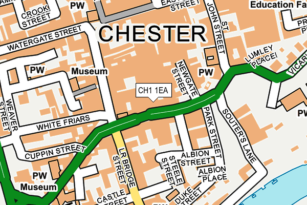 CH1 1EA map - OS OpenMap – Local (Ordnance Survey)