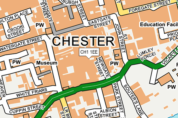 CH1 1EE map - OS OpenMap – Local (Ordnance Survey)