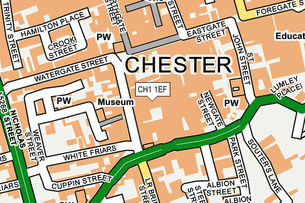 CH1 1EF map - OS OpenMap – Local (Ordnance Survey)