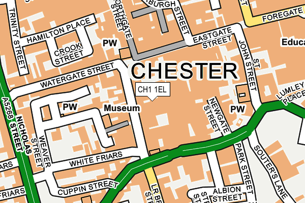 CH1 1EL map - OS OpenMap – Local (Ordnance Survey)