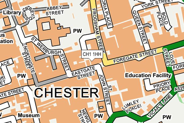 CH1 1HH map - OS OpenMap – Local (Ordnance Survey)