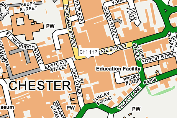 CH1 1HP map - OS OpenMap – Local (Ordnance Survey)