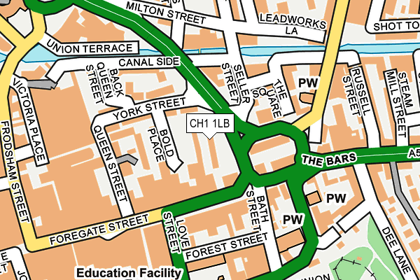 CH1 1LB map - OS OpenMap – Local (Ordnance Survey)