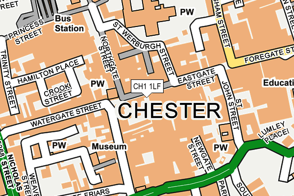 CH1 1LF map - OS OpenMap – Local (Ordnance Survey)