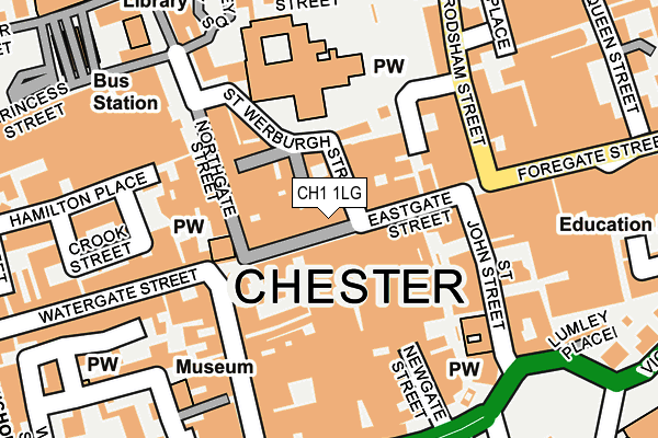 CH1 1LG map - OS OpenMap – Local (Ordnance Survey)