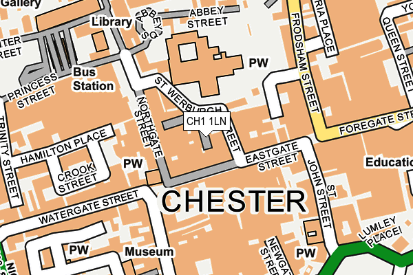 CH1 1LN map - OS OpenMap – Local (Ordnance Survey)
