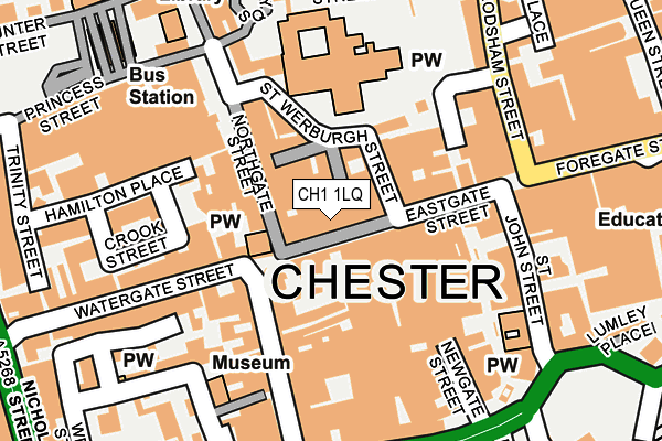 CH1 1LQ map - OS OpenMap – Local (Ordnance Survey)