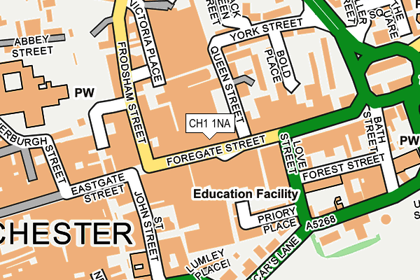 CH1 1NA map - OS OpenMap – Local (Ordnance Survey)