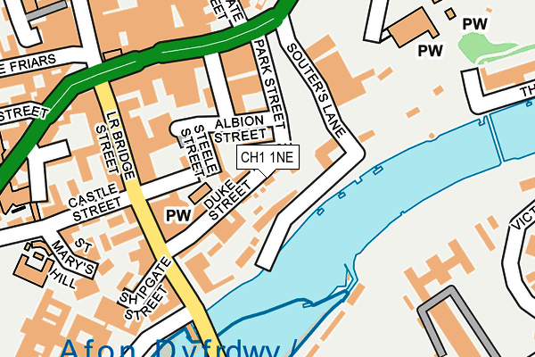 CH1 1NE map - OS OpenMap – Local (Ordnance Survey)