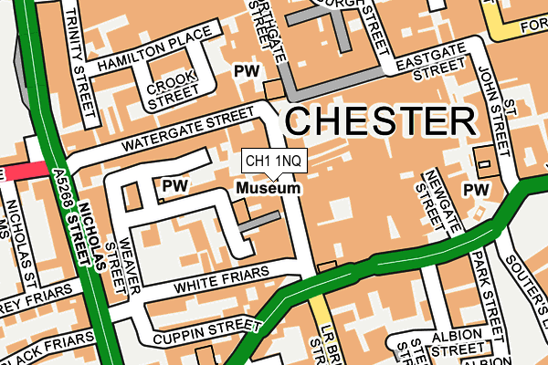 CH1 1NQ map - OS OpenMap – Local (Ordnance Survey)