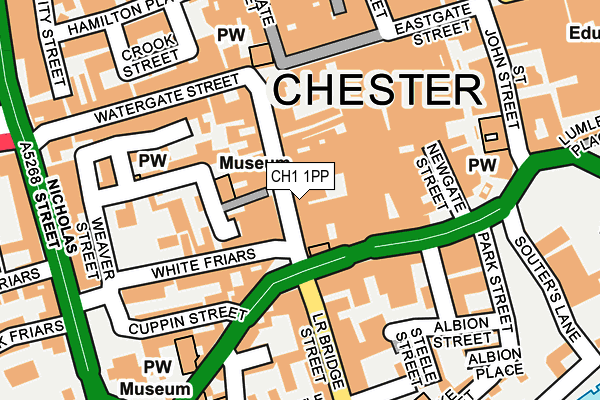 CH1 1PP map - OS OpenMap – Local (Ordnance Survey)