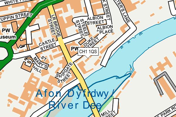 CH1 1QS map - OS OpenMap – Local (Ordnance Survey)