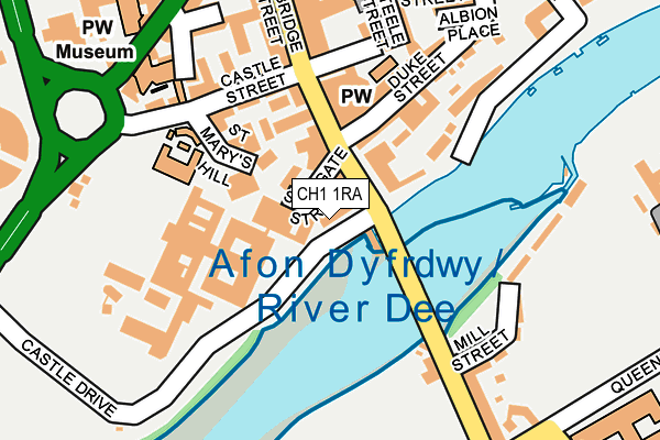 CH1 1RA map - OS OpenMap – Local (Ordnance Survey)