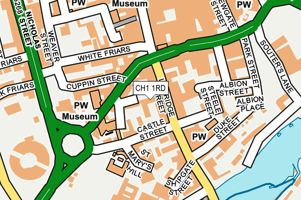 CH1 1RD map - OS OpenMap – Local (Ordnance Survey)