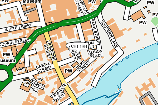 CH1 1RH map - OS OpenMap – Local (Ordnance Survey)