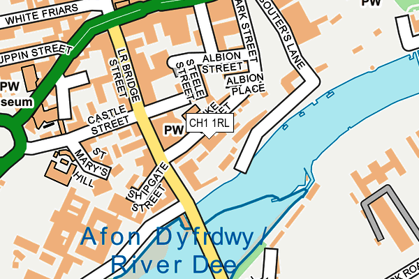 CH1 1RL map - OS OpenMap – Local (Ordnance Survey)