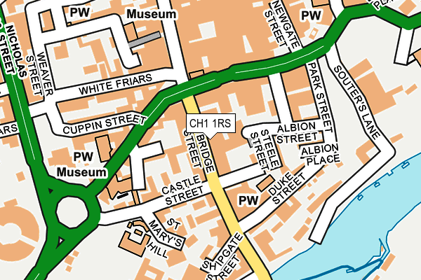 CH1 1RS map - OS OpenMap – Local (Ordnance Survey)