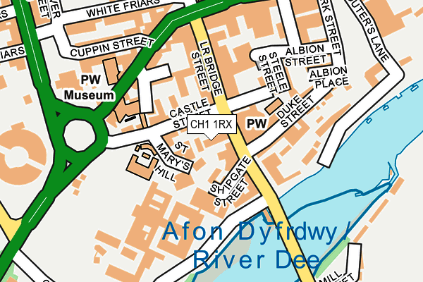 CH1 1RX map - OS OpenMap – Local (Ordnance Survey)