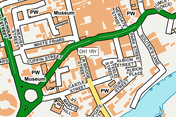 CH1 1RY map - OS OpenMap – Local (Ordnance Survey)