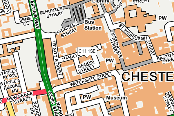 CH1 1SE map - OS OpenMap – Local (Ordnance Survey)