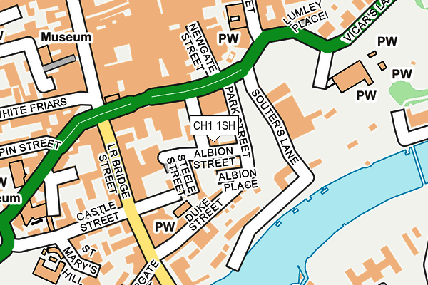 CH1 1SH map - OS OpenMap – Local (Ordnance Survey)