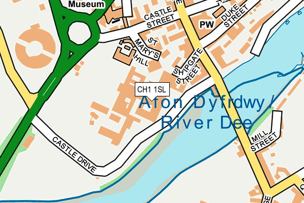 CH1 1SL map - OS OpenMap – Local (Ordnance Survey)