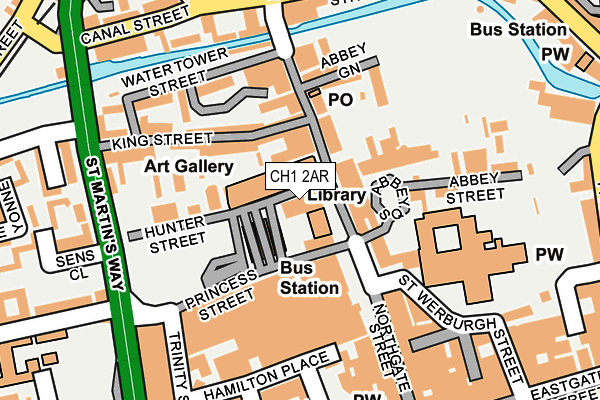 CH1 2AR map - OS OpenMap – Local (Ordnance Survey)