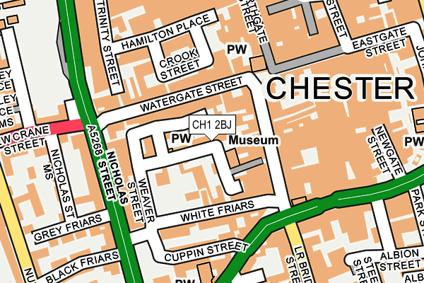 CH1 2BJ map - OS OpenMap – Local (Ordnance Survey)