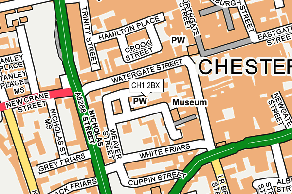 CH1 2BX map - OS OpenMap – Local (Ordnance Survey)