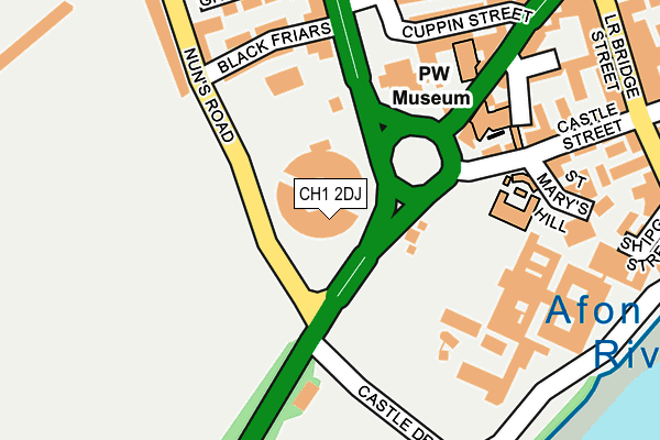 CH1 2DJ map - OS OpenMap – Local (Ordnance Survey)