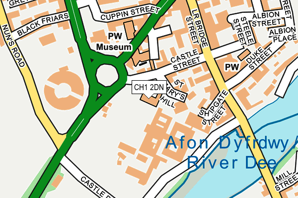 CH1 2DN map - OS OpenMap – Local (Ordnance Survey)