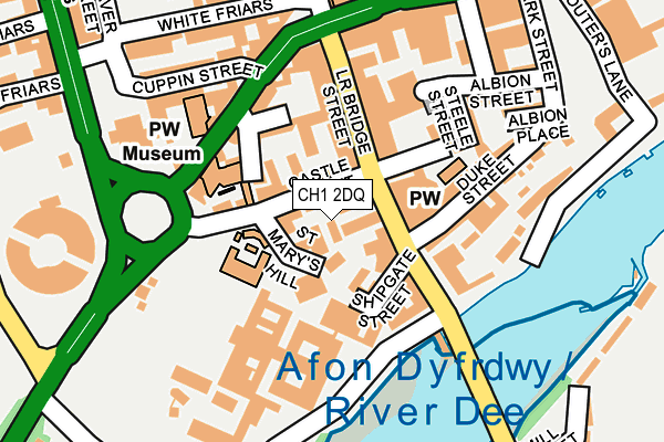 CH1 2DQ map - OS OpenMap – Local (Ordnance Survey)
