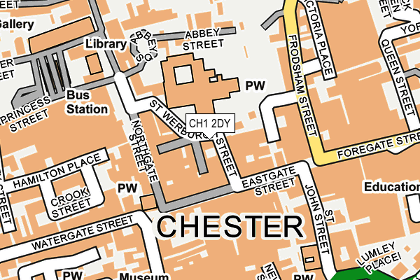CH1 2DY map - OS OpenMap – Local (Ordnance Survey)