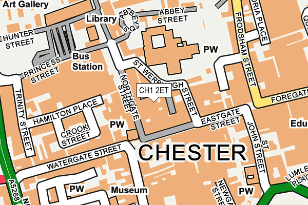 CH1 2ET map - OS OpenMap – Local (Ordnance Survey)