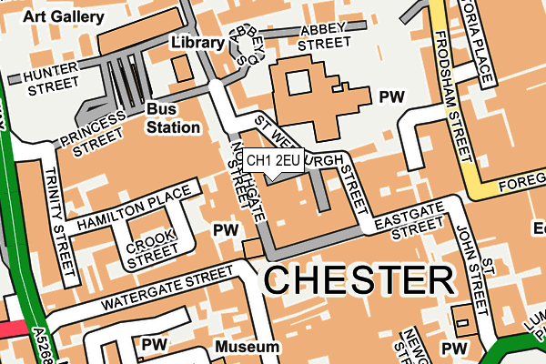 CH1 2EU map - OS OpenMap – Local (Ordnance Survey)