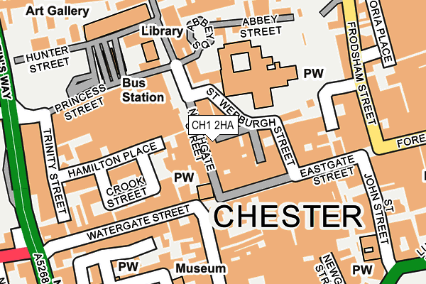 CH1 2HA map - OS OpenMap – Local (Ordnance Survey)