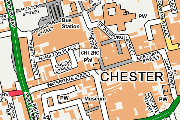 CH1 2HG map - OS OpenMap – Local (Ordnance Survey)