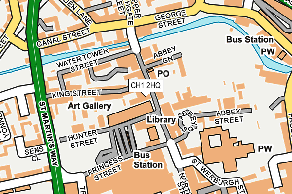 CH1 2HQ map - OS OpenMap – Local (Ordnance Survey)