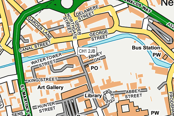 CH1 2JB map - OS OpenMap – Local (Ordnance Survey)