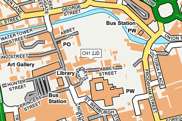 CH1 2JD map - OS OpenMap – Local (Ordnance Survey)