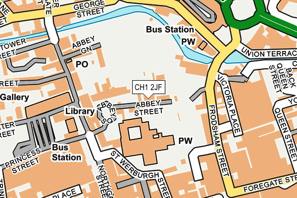 CH1 2JF map - OS OpenMap – Local (Ordnance Survey)